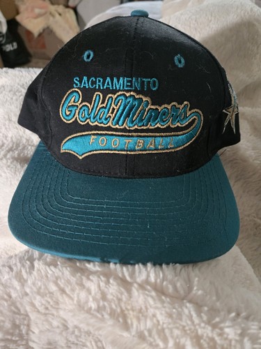 Vintage Sacramento Gold Miners CFL Starter Snapback Hat Cap Rare,