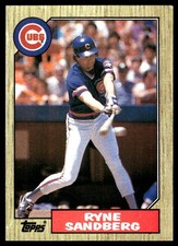 Ryne Sandberg 1987 Topps #680 Chicago Cubs MLB READ FREE SHIPPING AutographDen