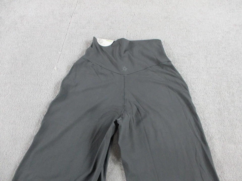 Pantalón OFFLINE by Aerie Mujer Pequeño Gris Tiro Alto Pierna Ancha Real Me XTRA Foto 4 de 4