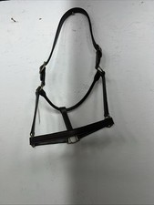 New Tough 1 Genuine Leather Brown Track Horse Halter 44-2046 W-49