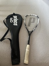 Prince Air Vision Squash Racket - Black And White And With Cover