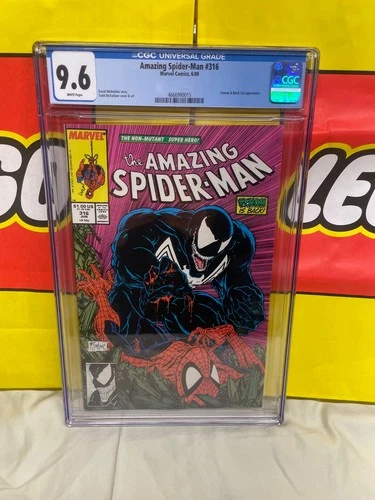 The Amazing Spider-Man #316 cgc 9.6 venom McFarlane Marvel Comics June 1989)