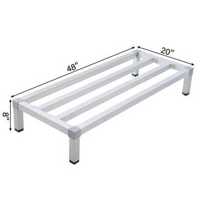 #ad Heavy Duty Aluminum Dunnage Rack 1000 lbs Capacity Kitchen Storage Rack 5 Sizes $48.99