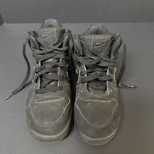 NIKE Court Borough Mid Big Kid size 7Y Women 8 Black Athletic Shoes 839977-001