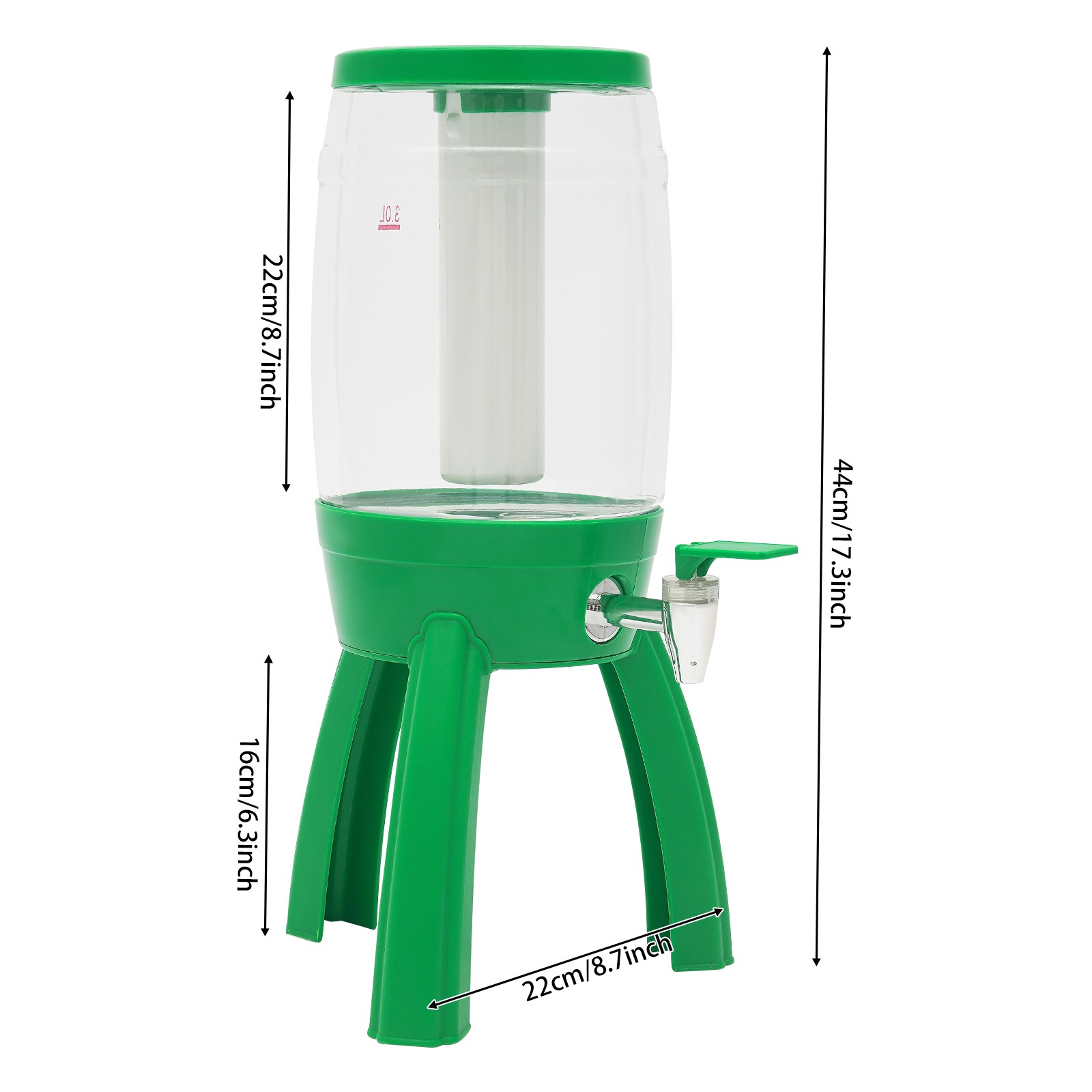 Beer Dispenser Beer Dispenser with Ice Tube and Spigot Beer Dispenser with LED