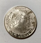 Franklin Mint .925 Silver NJ Revolutionary Round BU 1.1 oz