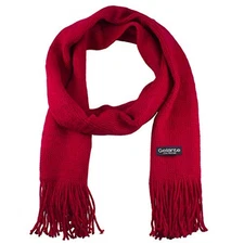 Gelante Men Classic Knit Winter Scarf Warm Double layer Red