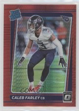 2021 Panini Donruss Optic Rated Rookie Red Hyper Prizm Caleb Farley #249 fm0