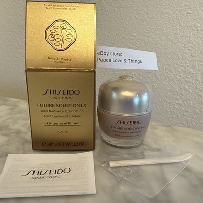 new Shiseido Future Solution LX Total Radiance Foundation SPF 15 3 Rose