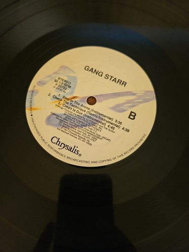 Gang Starr Step In The Arena/ Check The Technique Single Vinyl Record 1991 G - Picture 6 of 9