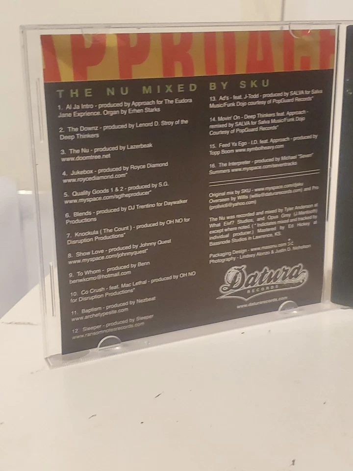 Approach Presents The Nu Mixed by SKU Promo CD Underground Hip Hop Rare DJ Mix C - Image 3 of 4
