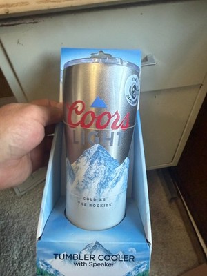 Coors Light Stainless Steel Tumbler with Built in Bluetooth Speaker Grey