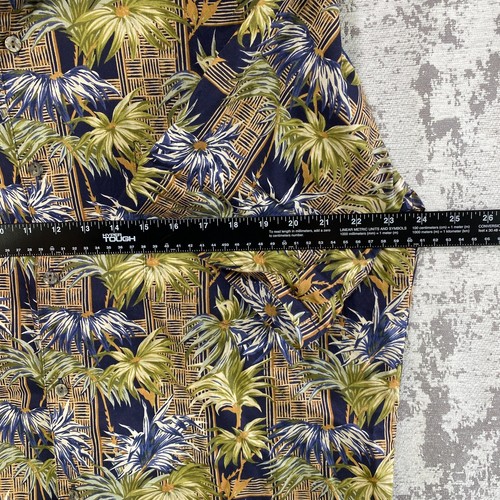 Tori Richard Honolulu großes hawaiianisches Aloha-Herrenhemd Baumwolle Rasen Made in USA - Bild 4 von 10