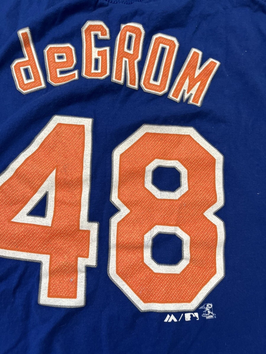 正規品　ニューヨーク・メッツ deGROM ユニフォーム 48 New York Mets Jacob deGrom #48 Jersey Geico Sz XL MLB Blue