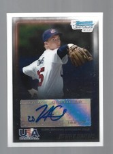 Henry Owens AUTOGRAPH Boston Red Sox 2010 Bowman Chrome USA Stars AUTO Baseball