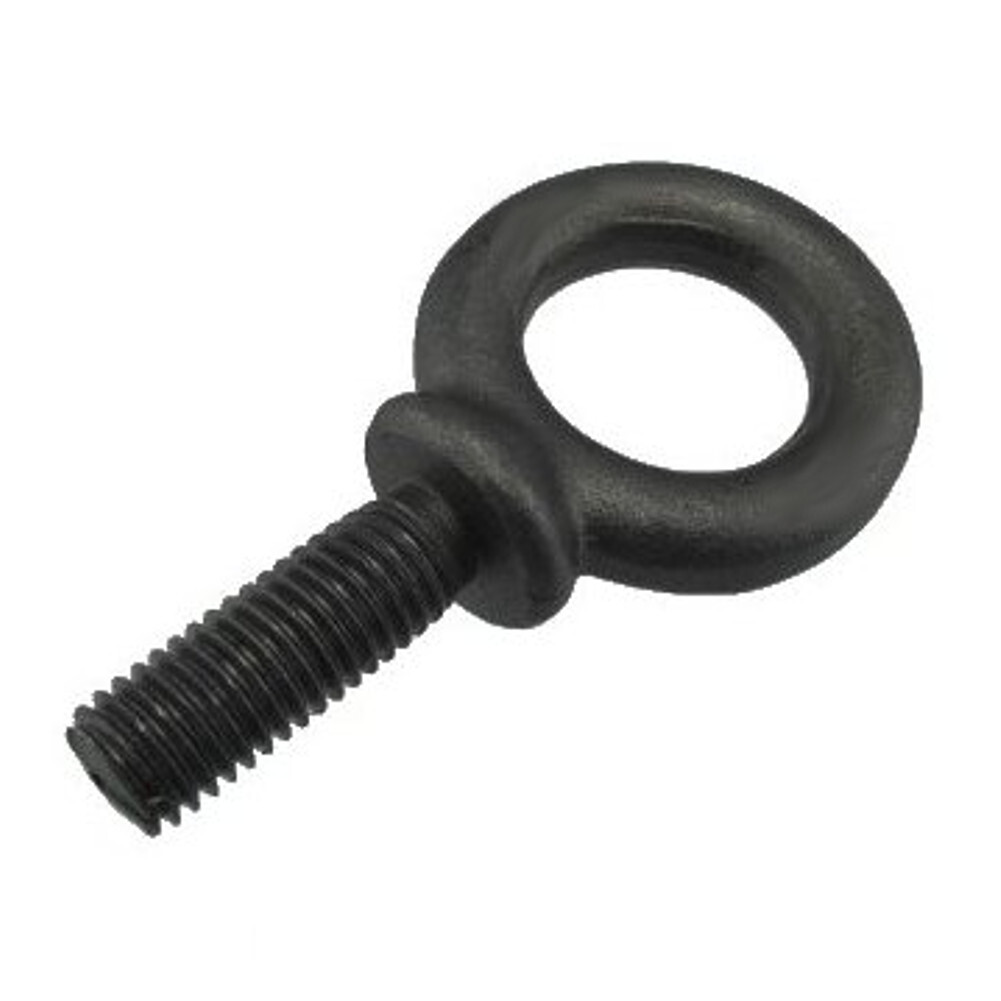Zoro Select Eye Bolt With Shoulder - 7/16-14 Thread, 1-3/8" Shank Length, Steel