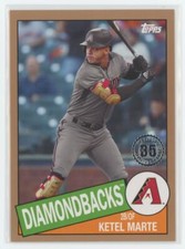 2020 Topps 1985 35th Anniversary Gold Ketel Marte 09/50 Arizona Diamondbacks