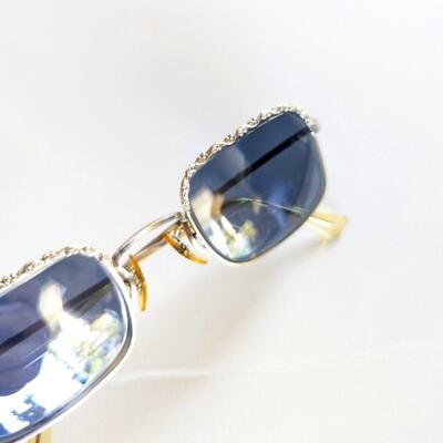 ArtCraft Magnified Sunglasses 12 k Gold Filled ? Silver  display picture 2