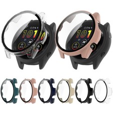 For Garmin Forerunner 265 265S PC Case Screen Protector Full Protective Cover