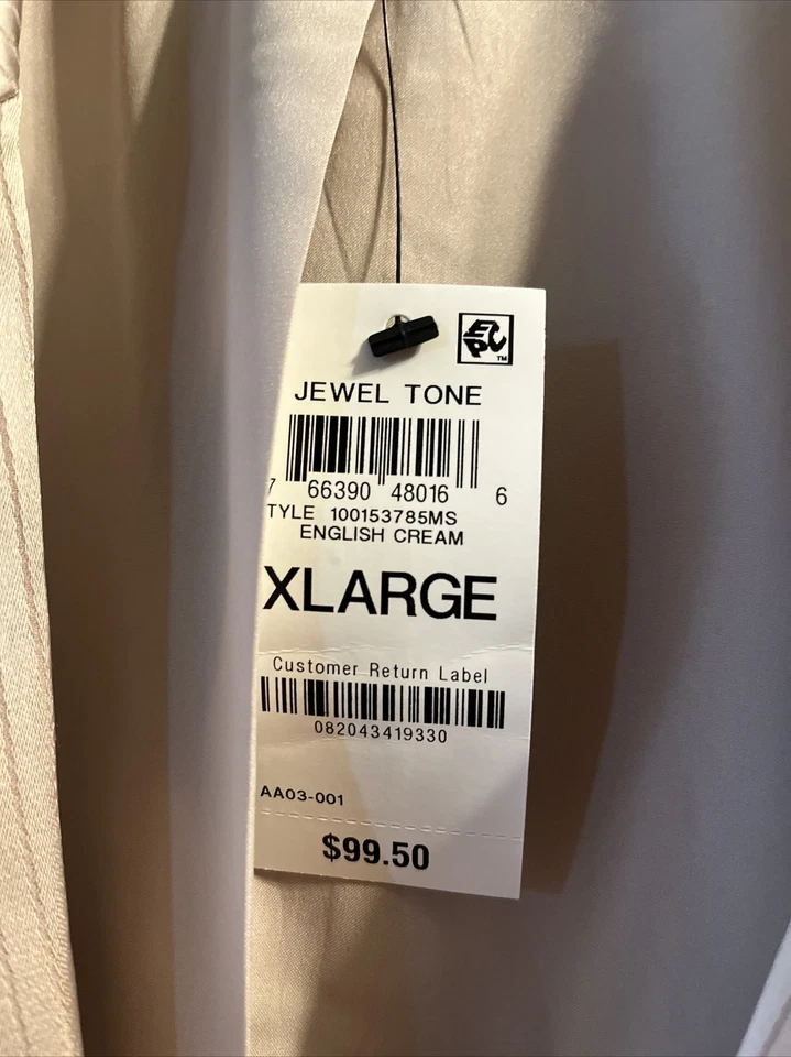 Mujer Alfani Tostado (Tono Joya) Traje Largo Chaqueta 1 Botón Cintura Corbata Nuevo con Etiquetas Forrado XL Foto 3 de 4