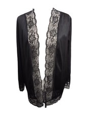 Undercover Wear Robe Woman  s Size S/M Black Vintage Bed Jacket