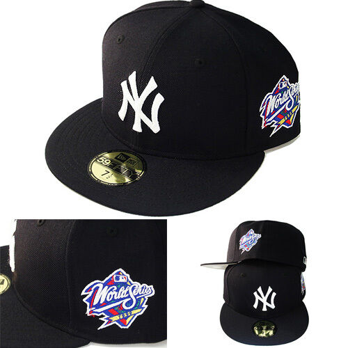 New Era MLB New York Yankees 5950 Fitted Hat 1998 World series Side Patch  Cap