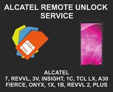 Alcatel Network Unlock, Alcatel 7, Insight, Onyx, Revvl 2 Plus, Ideal Xtra, A30,