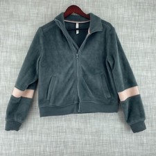 Free People Movement full zip Sweatshirt Womens S gray 3687