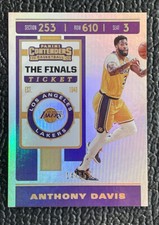 🔥ANTHONY DAVIS 2019-20 CONTENDERS THE FINALS TICKET REFRACTOR /65!🔥LAKERS!