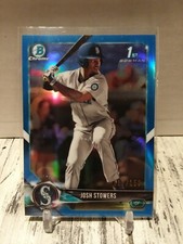 NON AUTO 2018 Bowman Chrome 1st Josh Stowers Blue Refractor 117/150 Yankees RC