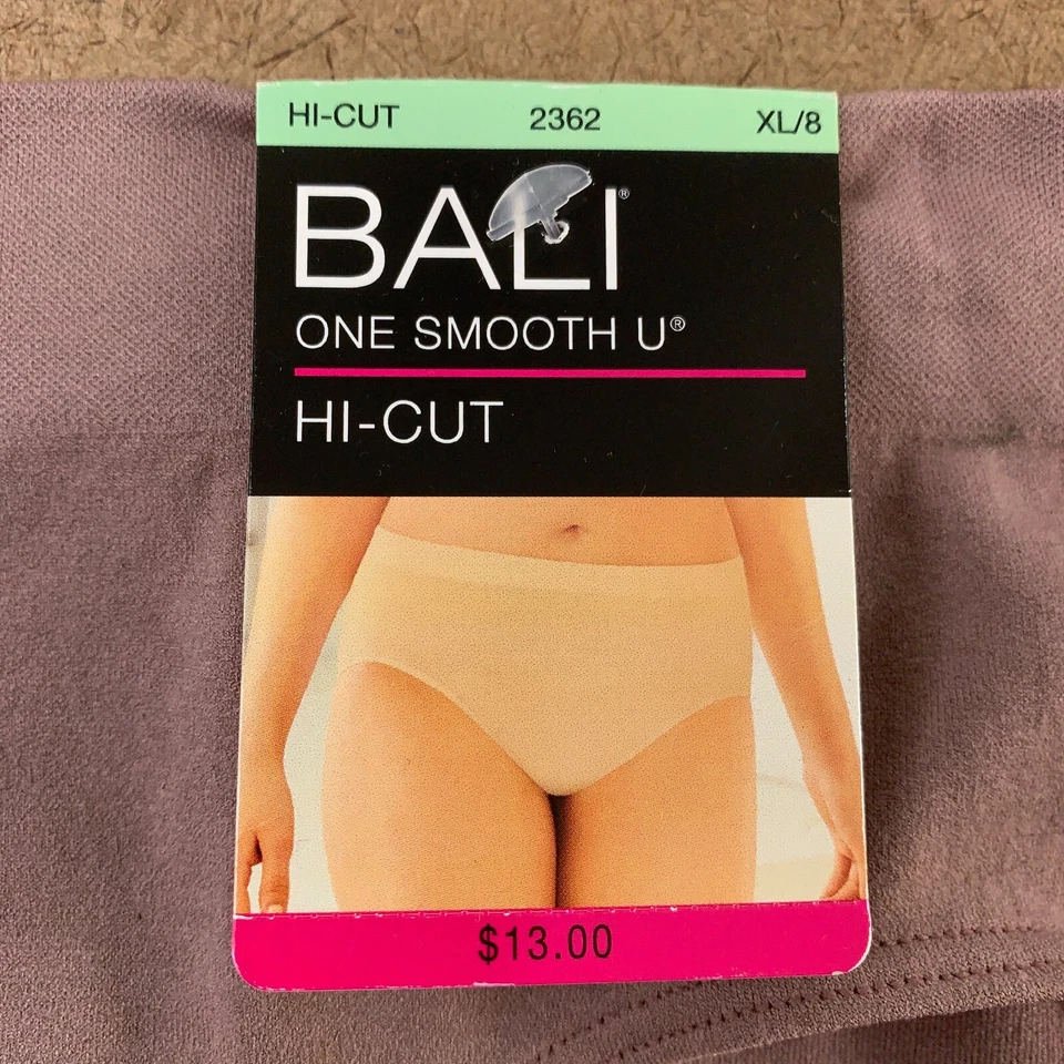 Braguita para mujer Bali talla XL/8 terciopelo moca una suave corte alto U nueva con etiquetas *defecto Foto 2 de 4