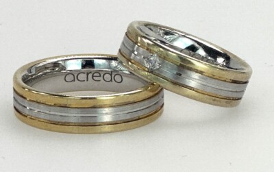 Trauringe & Eheringe Acredo Silber 925 Sterling Verlobungsringe Poliert F6B33