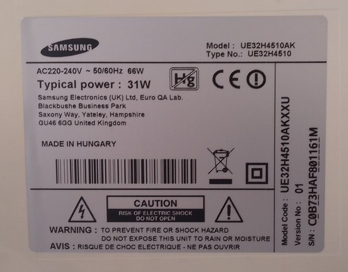 FOR COLLECTION | SAMSUNG 32" WHITE SMART 3D HD LED TV | WITH REMOTE | UE32H4510 - Picture 7 of 14
