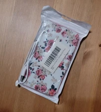 Samsung Galaxy S6 Edge Plus Cell Phone Case & Charger - Floral Pink Roses NEW