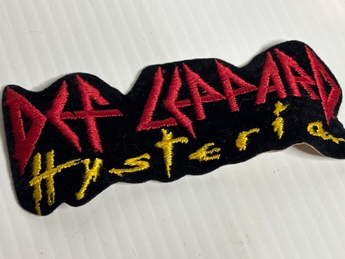 Vintage 1980s-1990s Def Leppard Hysteria Rock Applique Embroidered Patch 5" - Picture 2 of 4