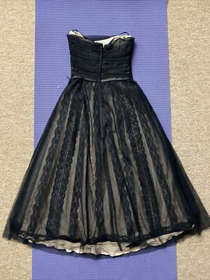 BCBG BCBGMAXAZRIA Strapless lace party cocktail dress, Black, Size 2. MSRP  $260 | eBay