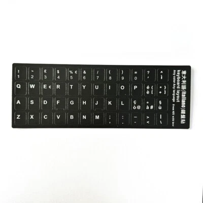 ADESIVI PER TASTIERA ITALIANA 1 Pz Stickers Keyboard nero bianco LAYOUT ITA IT