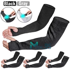 Protective Arm Sleeves w/ Thumb Hole 18" 1/2/4 Pair Cut Heat Resistant Mechanic