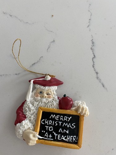 House of Lloyd Merry Christmas to an A+ Teacher Christmas Ornament Santa - Picture 4 of 4