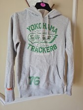 Superdry Grey Hoodie Size Medium With Green Detailing