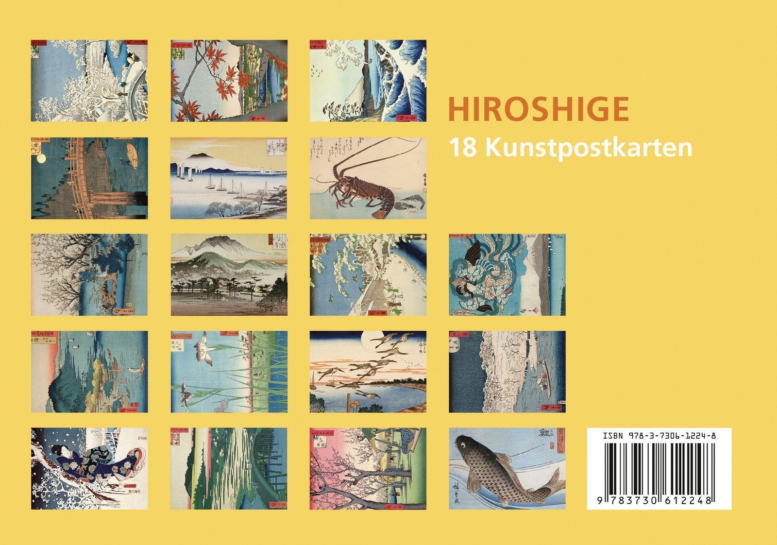 Thumbnail - Postkarten-set William Hiroshige | 18 Kunstpostkarten Aus Hochwertigem