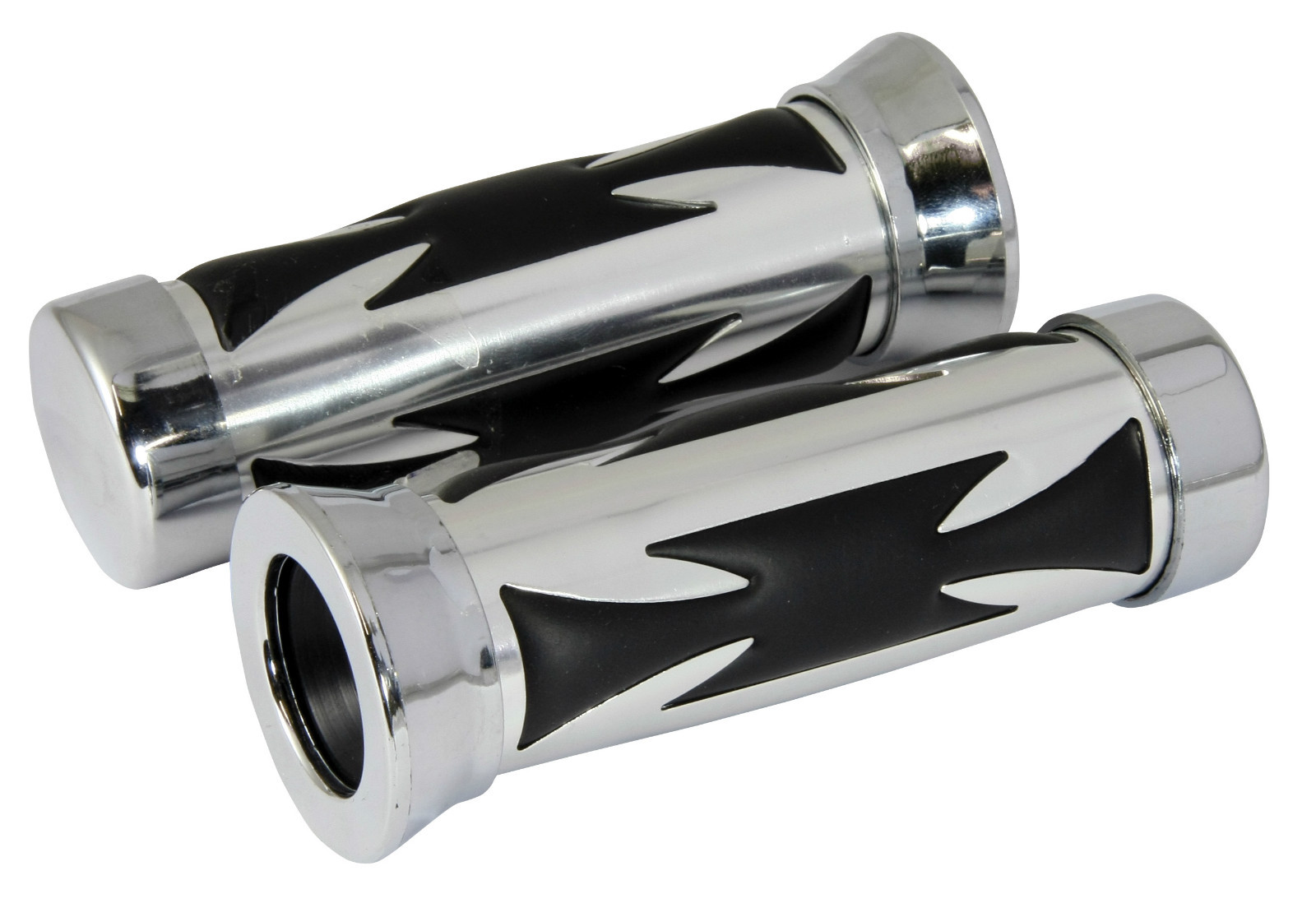 UNIVERSAL CUSTOM MOTORCYCLE GRIPS CHOPPER CUSHION 22MM LEFT 25MM RIGHT