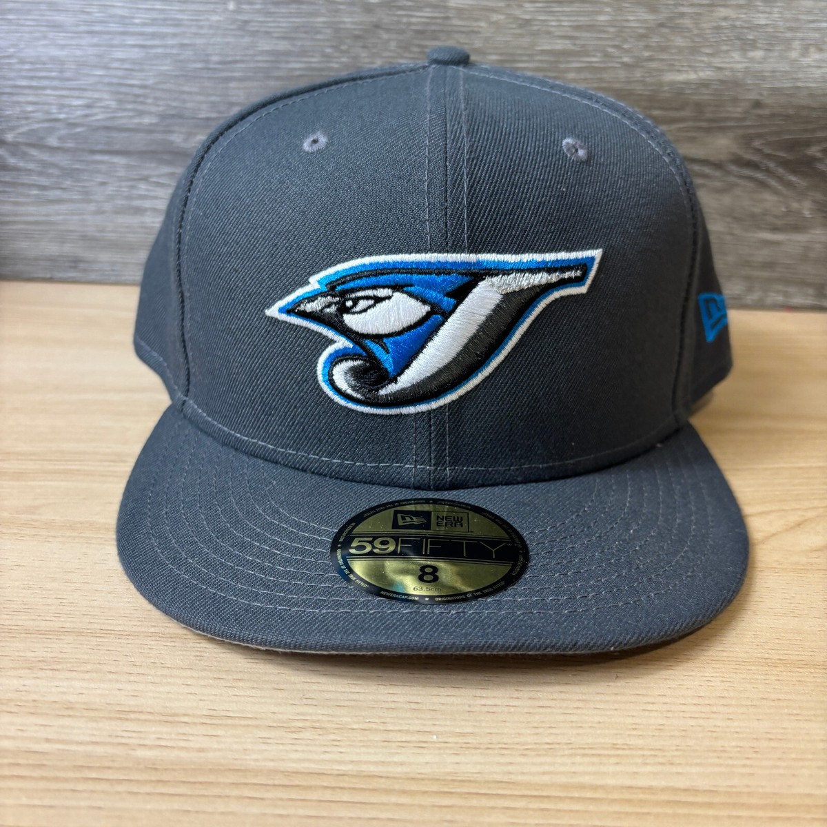 Toronto Blue Jays Hat Fitted Gray MLB Baseball Cooperstown New