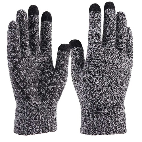 3pcs/2pc Winter Warm Knit Beanie Hat Cap Scarf Touch Screen Ski Gloves Men Women - Picture 36 of 42