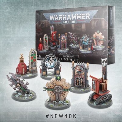Warhammer 40k Battlezone Objective Set BNIB Games Workshop Terrain Markers OOP