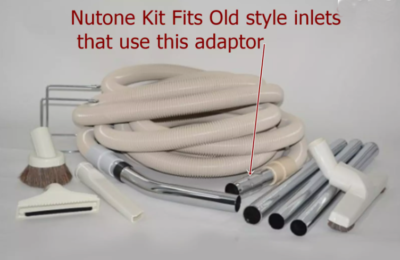 #ad Nutone Central Vacuum Kit 30 ft complete suction hose non electric hose w tools $125.00