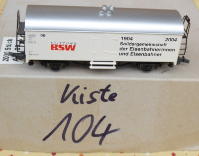 Roco H0 Refrigerator Ihs 1904-2004 BSW Stiftung DB Epoch 4/5 Nem + Kk, Box 104