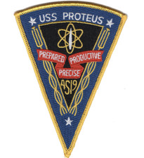 5" NAVY USS PROTEUS AS-19 EMBROIDERED PATCH