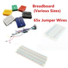 170 400 830 Points Solderless Prototype Breadboard With 65 Pcs Jumper Wires