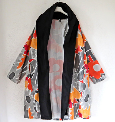 FRENZI toller Übergangs Mantel Jacke EG 46-48-50 flowerprint multicolor